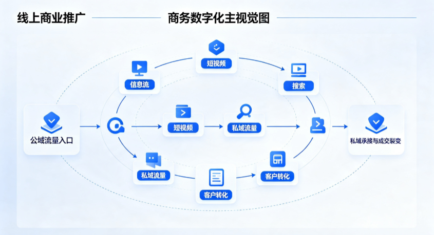 肥城市线上商业推广怎么做？全域流量闭环搭建与低成本转化实战指南
